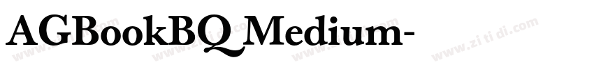 AGBookBQ Medium字体转换 AGBookBQ Medium字体转换